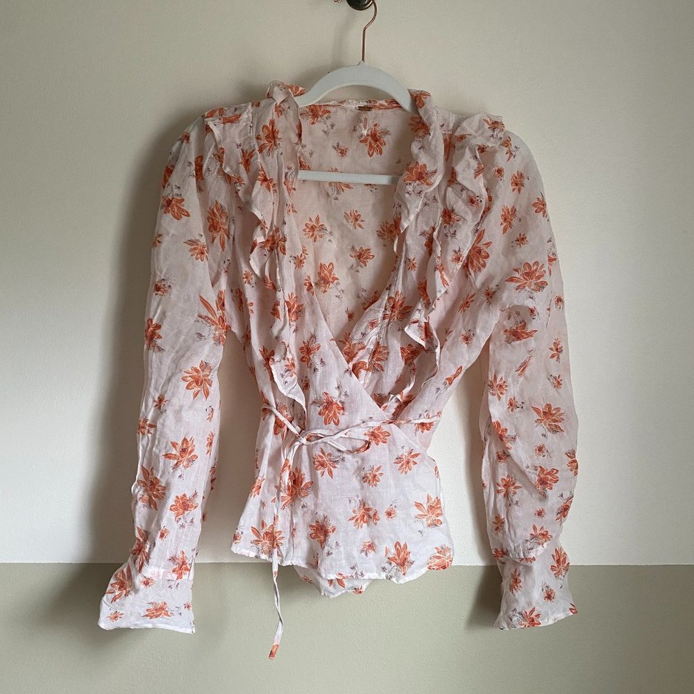 Free People Wrap Blouse